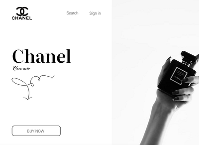 Chanel COCO NOIR branding design emblem logo ui ux