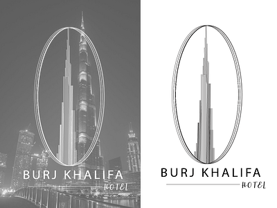 Line art of Burj-ul-khalifa by designhub12 on Dribbble