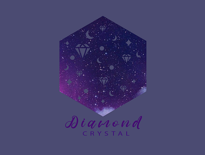 A feminine/flat modern logo branding company crystal design diamond feminine flat graphic design illustration logo logo design typography vector