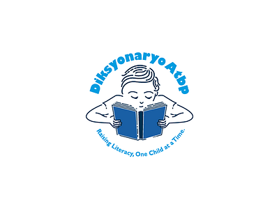 Diksyonaryo Atbp. book boy reading logo reading