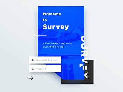 Welcome & login page design experiment experiment layout layout login survey
