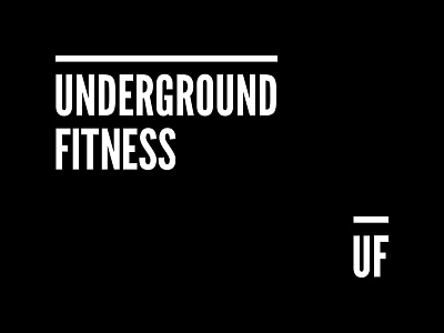 Underground Fitness Logo & Initials Icon gym icon initials logo personal training