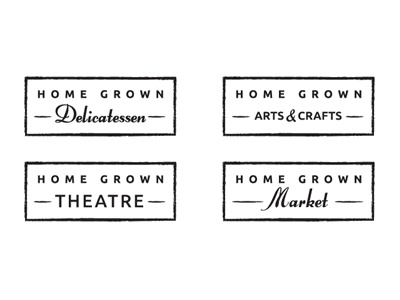 "Home Grown" Brand Family Concept ayr ayrshire brand identity logo logo design