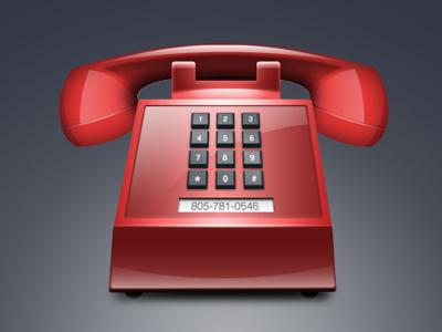 Red Phone contact icon icons media phone