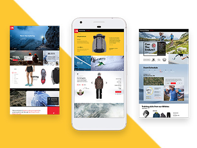 The North Face Mobile Concept mobile responsive