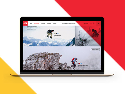The North Face responsive web