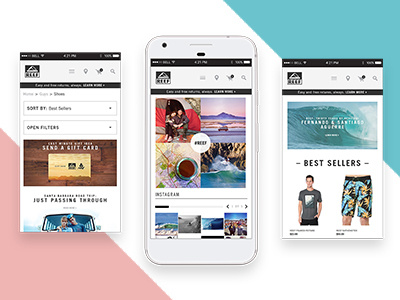 Reef Mobile responsive web