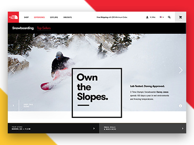 The North Face desktop website