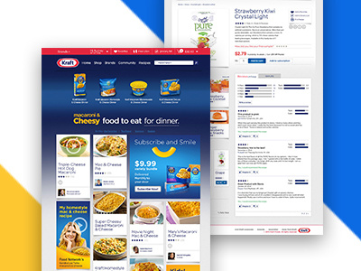 Kraft Recipes desktop website