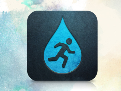 Steps for Water iOS App Icon
