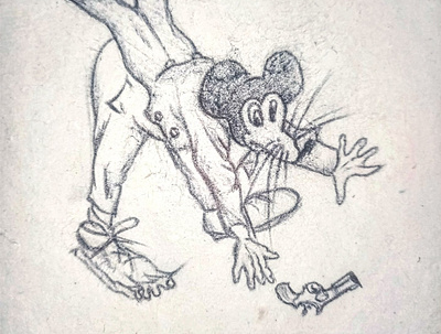 :) art darkart design illustration mickey mouse