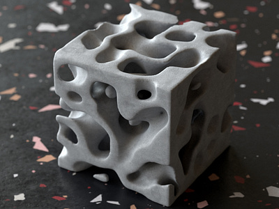 Concrete 3d abstract c4d cinema 4d cinema4d design illustration redshift render