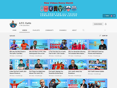 AFC CURTIS YouTube Thumbnail and Branding branding graphic design social media marketing youtube thumbnails
