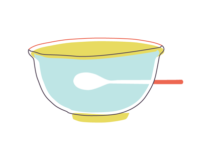 Bowl + Spoon baking bowl spoon