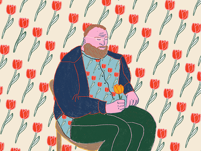 Tulip Man digital illustration illustration procreate