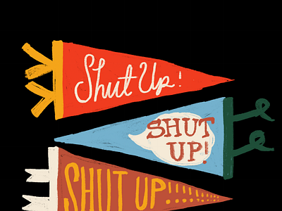 Shut Up! digital illustration illustration procreate