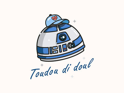 R2-D2 doodle illustration popculture r2d2 starwars