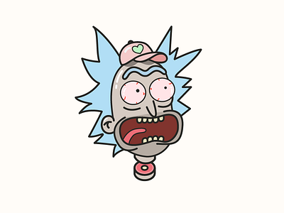 Rick Sanchez illustration people pop culture rick