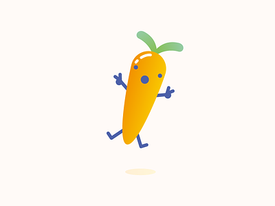 Carrot Guy carrot happy icon illustration superchouette vegetable