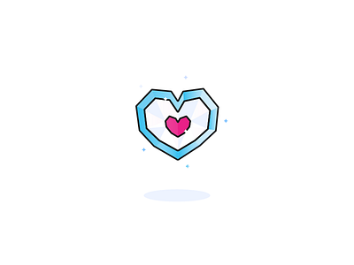 One Pieces of Heart from Ocarina of Time doodle draw flatdesign graphicdesign heart illustration illustrator ocraina of time popculture the legend of zelda vector zelda