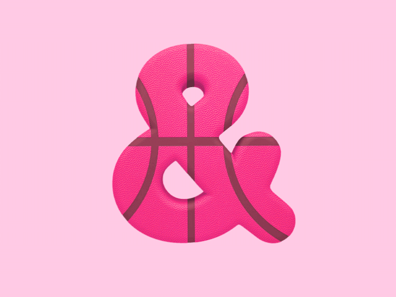 Ahoy, dribbblers! ampersand animation dribbble jumping