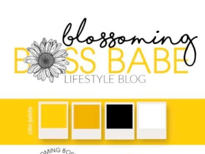 Blossoming Boss Babe branding design