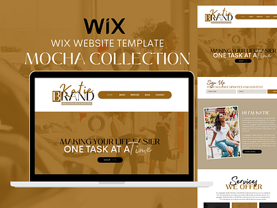 Mocha Wix Website Templates branding design