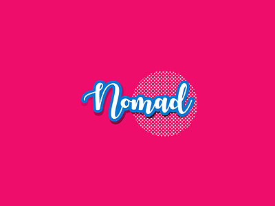 Nomad branding typography