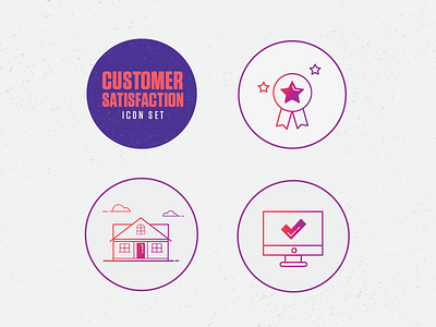 Customer Satisfaction Icon Set