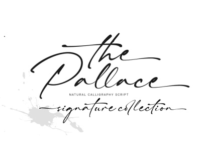 The Pallace - Natural Calligraphy Font branding design fashion font logo logotype style typography webfont