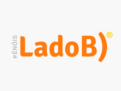 Logotype proposal for Lado B activity b emoji emoticon glasses lado b orange smile