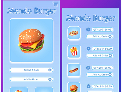 Mondo Burger UI