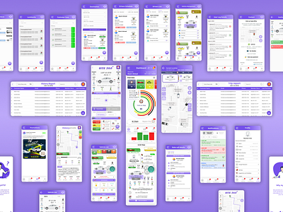 myUTS - A Vehicle Tracking Application app application branding colorful design figma graphic design illustration insurance tracking ui user experience user interface ux vector vehicle