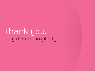 Thank you dribbble pink simplicity thank you