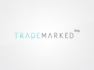 Trademarked Logo arrow clean detail lines logo marked sharp trade trademarked
