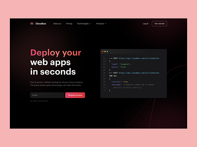 Web design: landing page SaaS