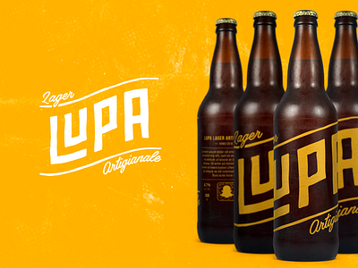 LUPA - Beer Branding beer brand brew logo packaging rome typography