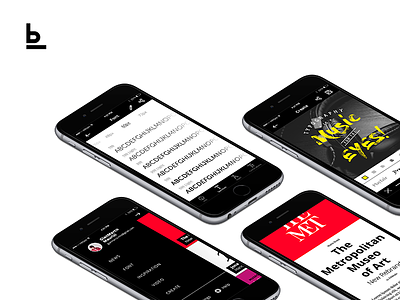 Baseline - Typography App app baseline invision minimal news prototype type typhography ui ux