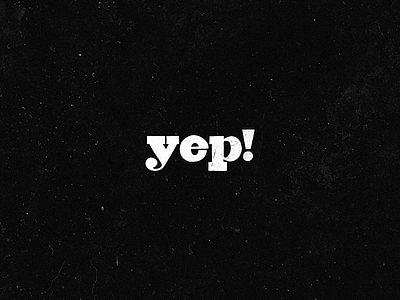yep! calligraphy hand lettering minimal scratchy shade texture vintage