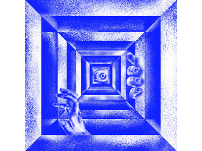 Tunnel vision design designer eye eyes grainy hand horror illustration surreal surrealism tunnel vision
