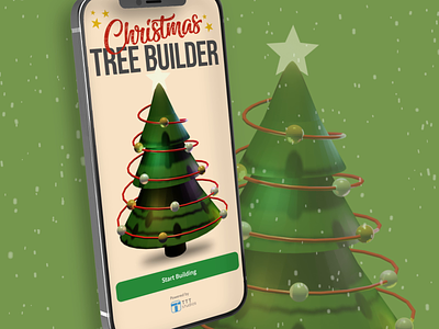 AR Christmas Tree Builder 3d ar christmas clean design digital ui ux