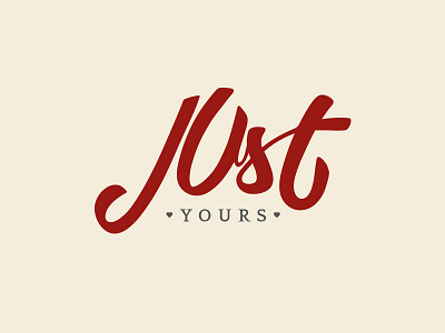 Just Yours Weddings branding clean exclusive flat handrawn logo typography weddings