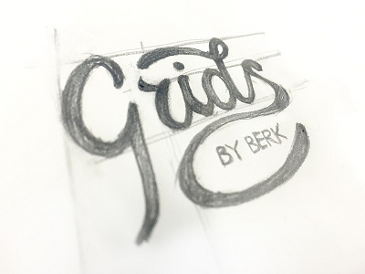 Grids Sketch branding handrawn logo product wip