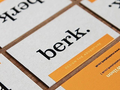 Berk business cards branding business cards design foil foil block greyboard leeds logo print typography uk