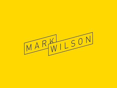 Mark Wilson brand branding clean design flat flat design identity logo logo design logotype self promotion yellow