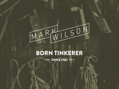Born Tinkerer brand branding design identity logo mark type typography