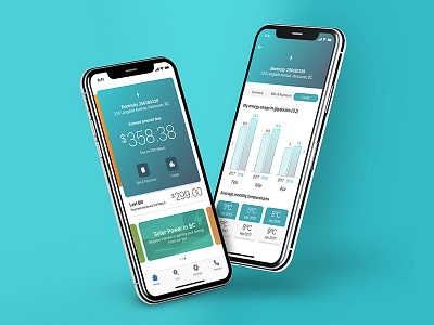 Energy Utility App app clean dashboard design digital ios iphone mobile product sketch ui ux