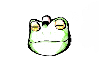Looks like I love frogs, huh?! character drawing frog hatch krita pixel texture