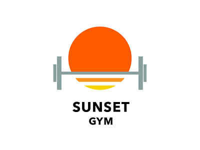 Sunset Gym branding gradient gradient icon gym logo icon logo logodesign minimalist quarantine sunset sunset logo ui