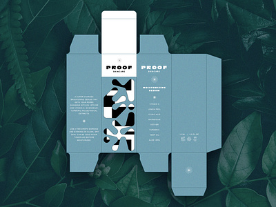 Packaging: Proof Skincare beauty products branindg cosmetic diecut identity design logo packaging packaging design pattern retro selfcare wellness welness brand